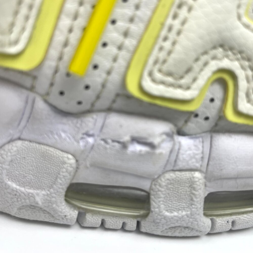 Nike Air Womens More Uptempo Light Citron Size 6.5 - Picture 12 of 13